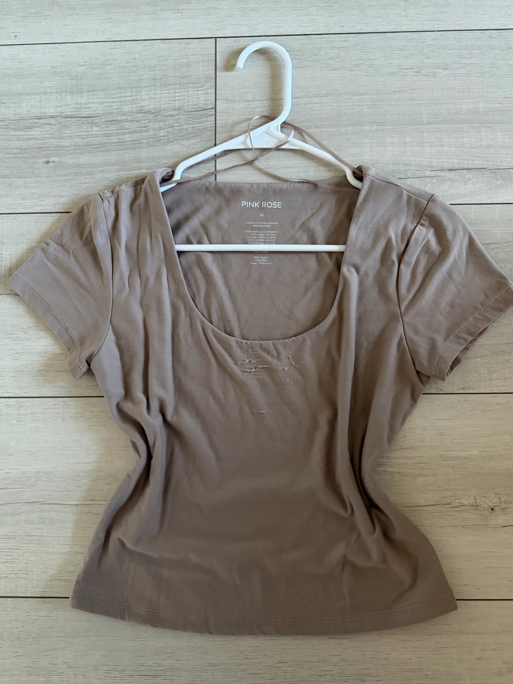 Dusty Rose / Mauve Crop Top T Shirt